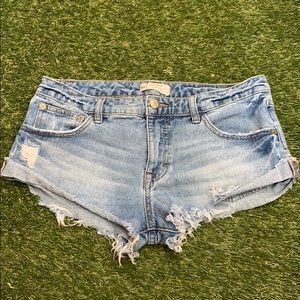 Free People cut off jean shorts